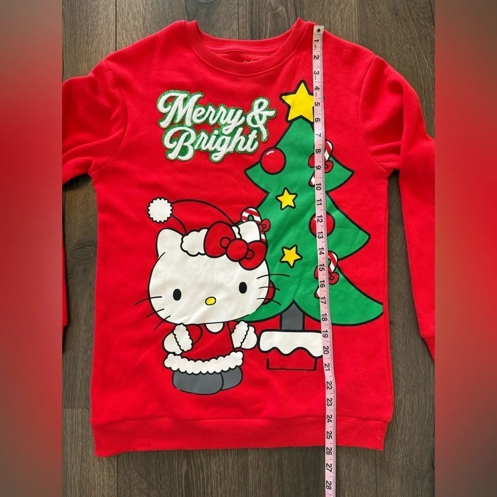 Hello Kitty Merry and Bright Holiday Christmas Sweater Size XL